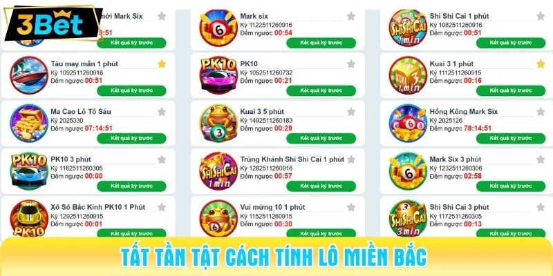 cách tính lô miền bắc