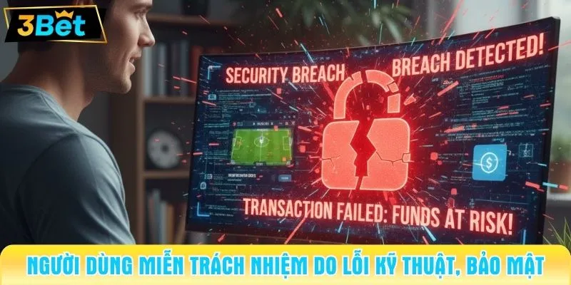 Người dùng miễn trách nhiệm do lỗi kỹ thuật, bảo mật